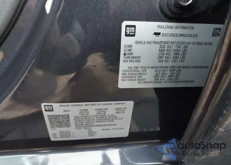 2022 Chevrolet Silverado 1500 4Wd Short Bed Rst z USA, uszkodzony, nr VIN 2GCUDEED6N1510119